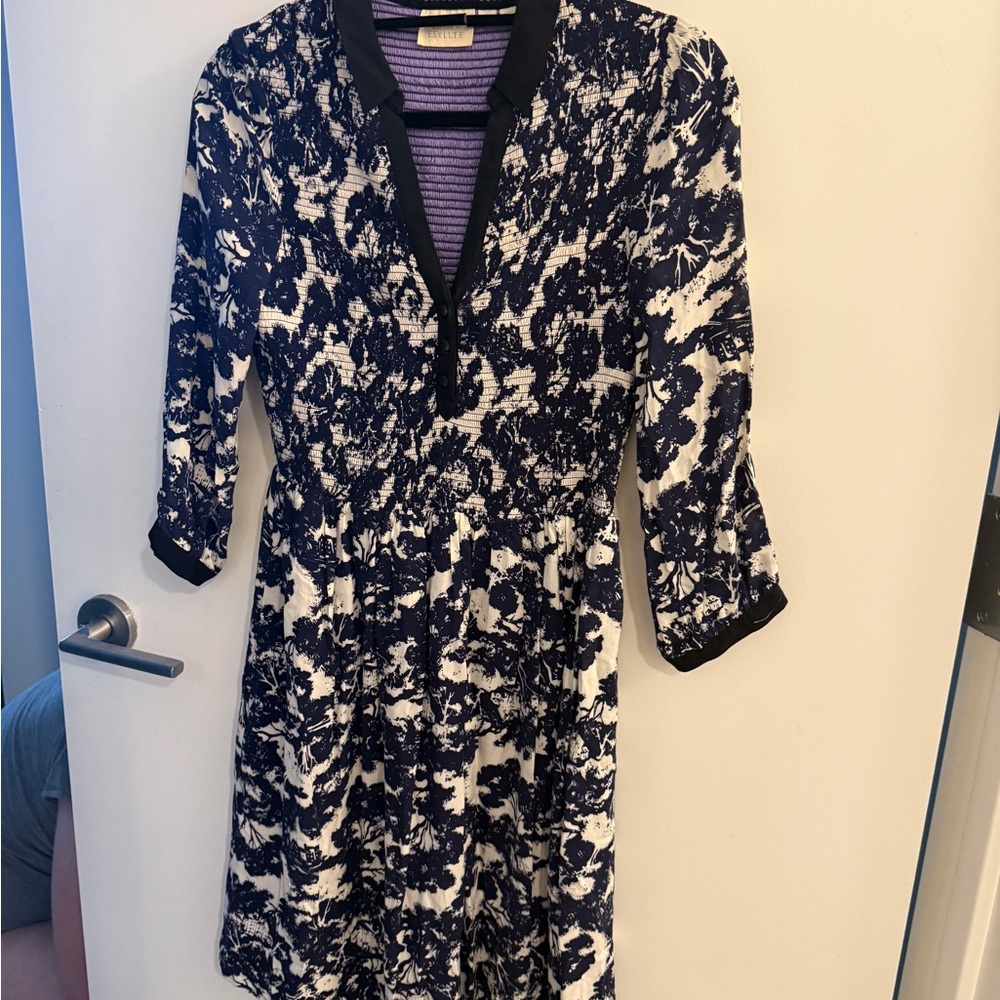 Edme & Esyllte Black and White Dress